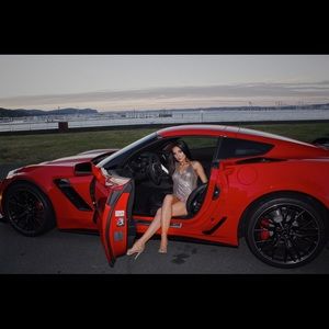 Rose gold bodycon dress